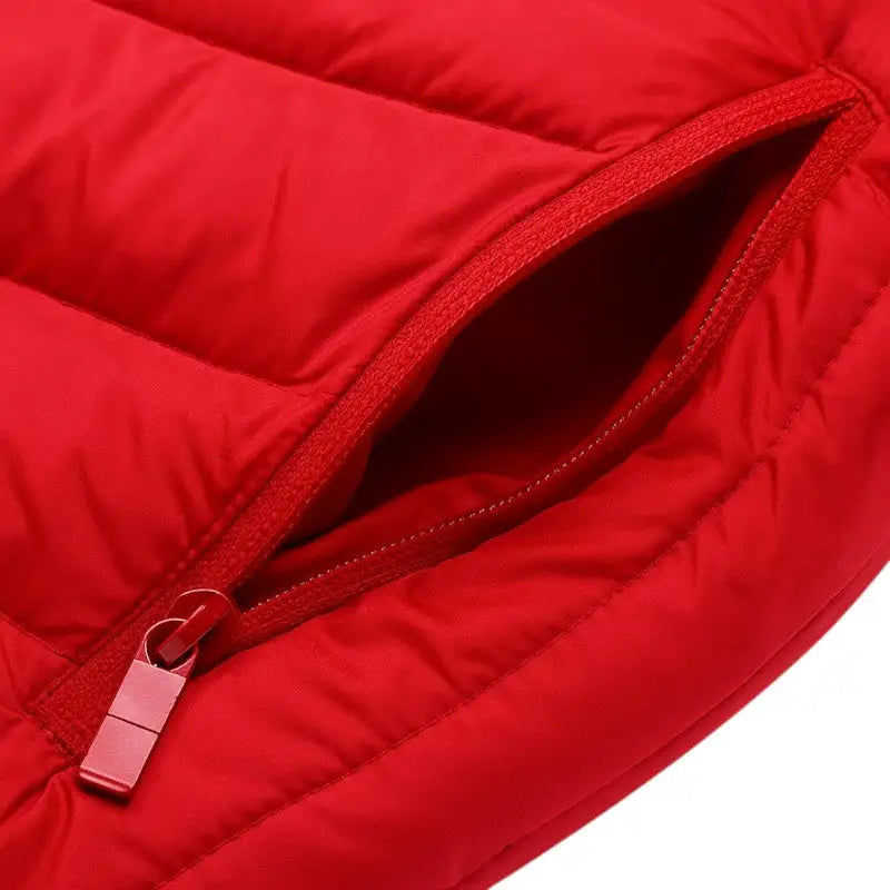 Doudoune sans manche chauffante