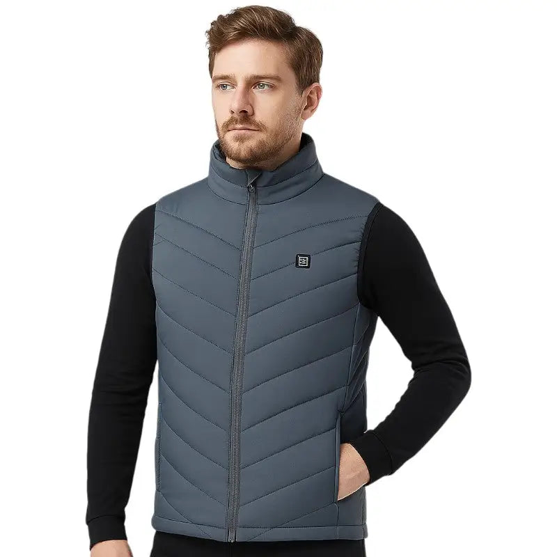 Doudoune sans manche chauffante