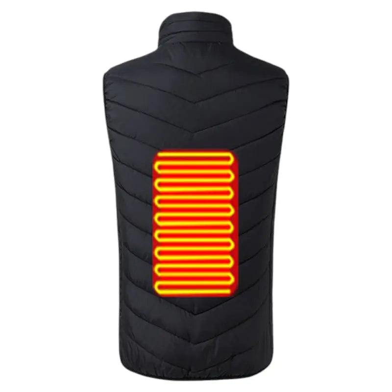 Doudoune sans manche chauffante