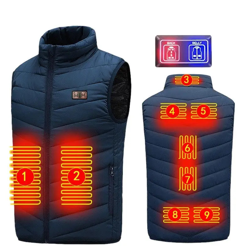 Gilet chauffant intelligent homme