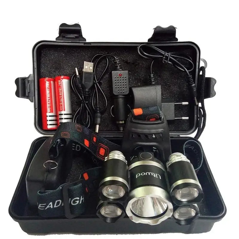 LAMPE FRONTALE - LAMPE FRONTALE 4000 LUMEN CREE XML T6 + 4XPE