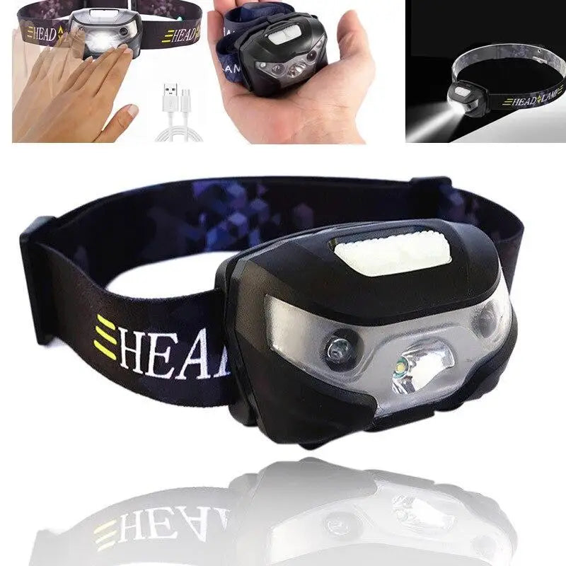 Lampe frontale rechargeable usb