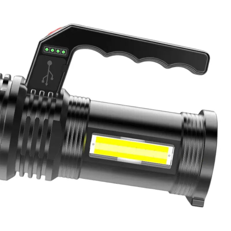 Lampe torche led ultra puissante rechargeable militaire
