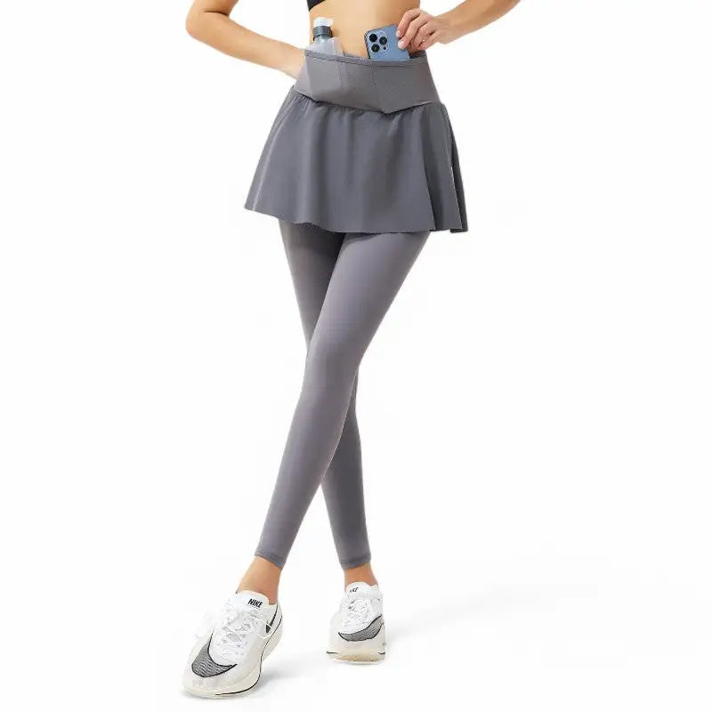 Legging jupe 2 en 1 femme sport randonnée