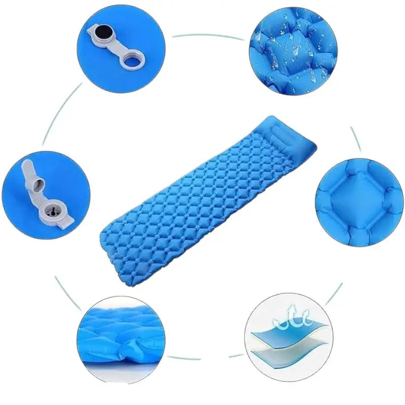 Matelas gonflable avec pompe intégrée