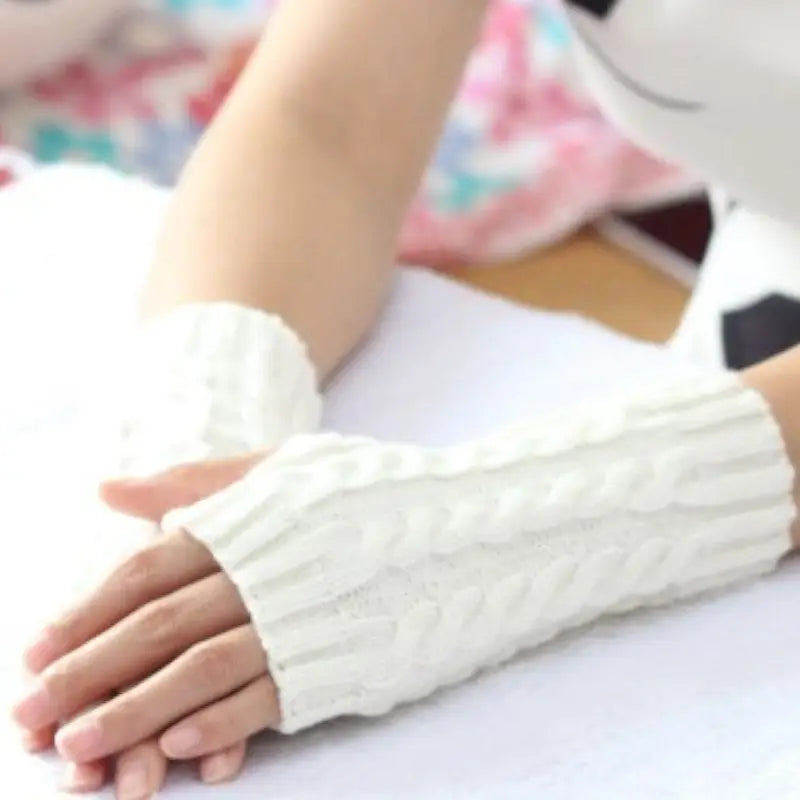 Mitaine femme tricot