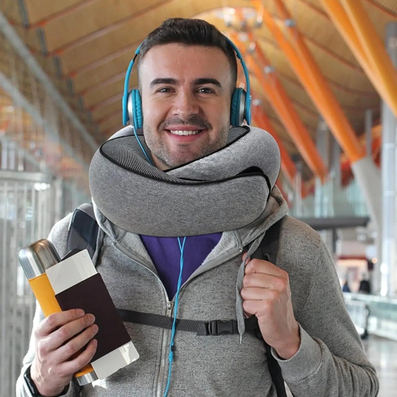 Oreiller camping memoire de forme