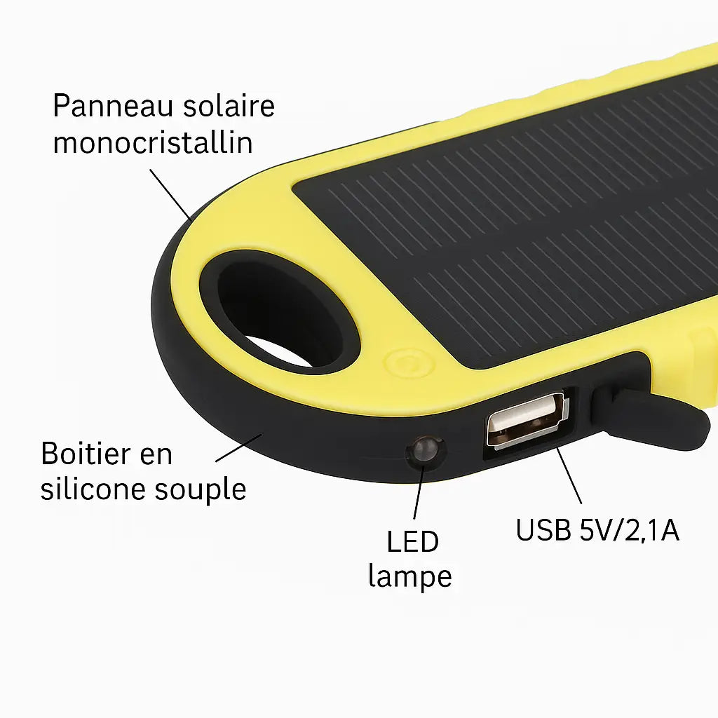 Panneau charge solaire randonnée