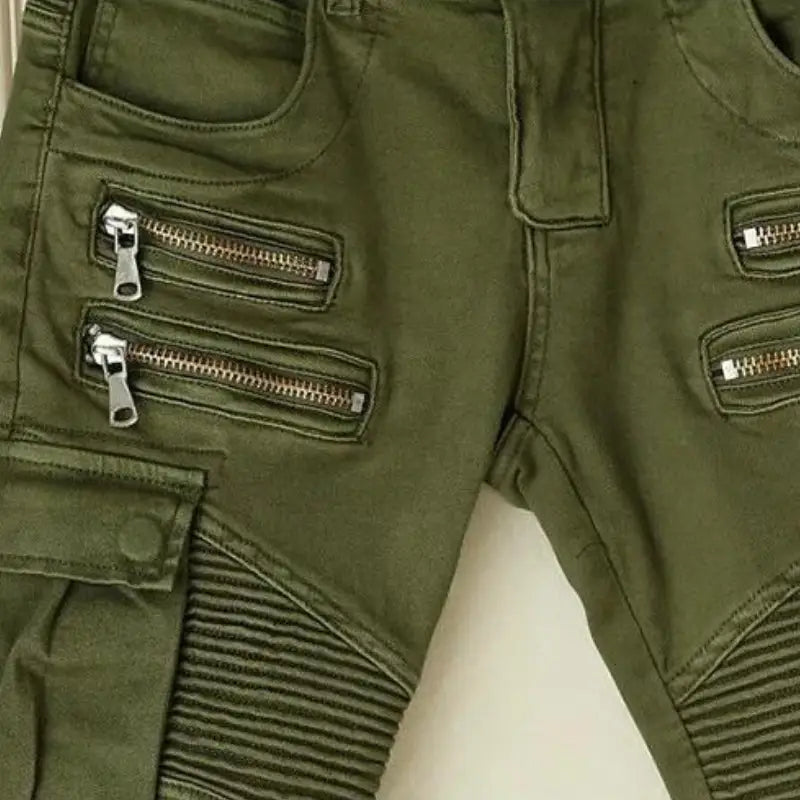 Pantalon moto treillis