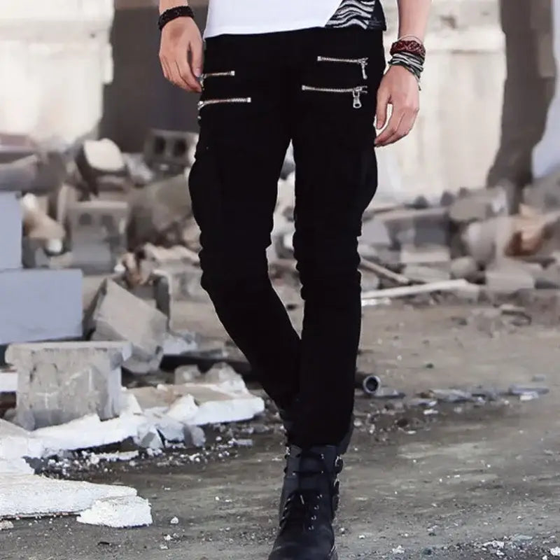 Pantalon moto treillis