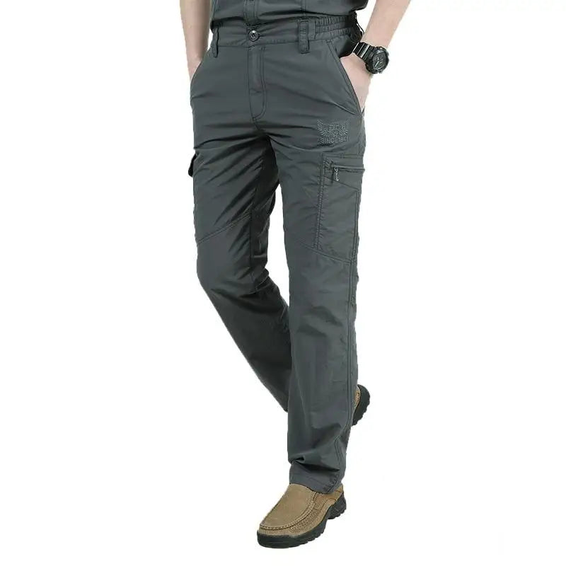 Pantalon treilli noir homme