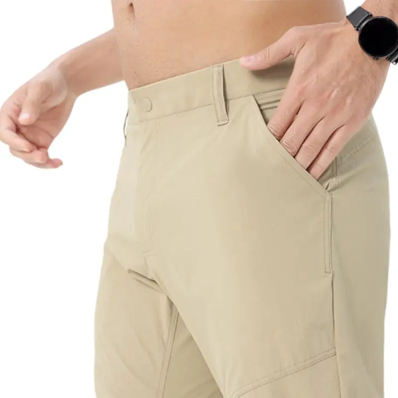 Pantalon trekking beige