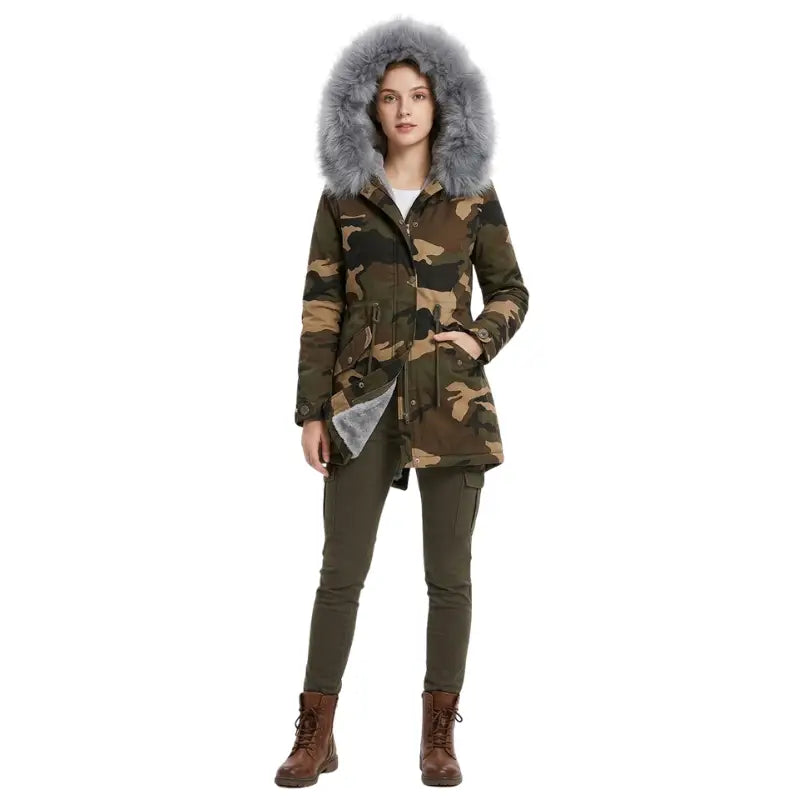 Parka femme militaire