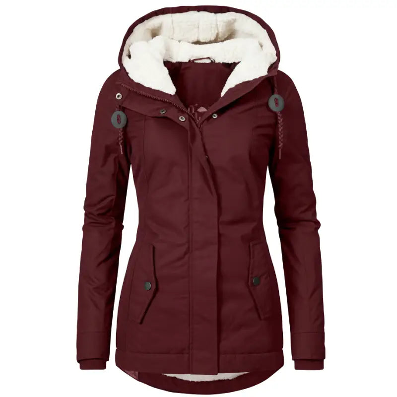 Parka femme militaire avec fourrure