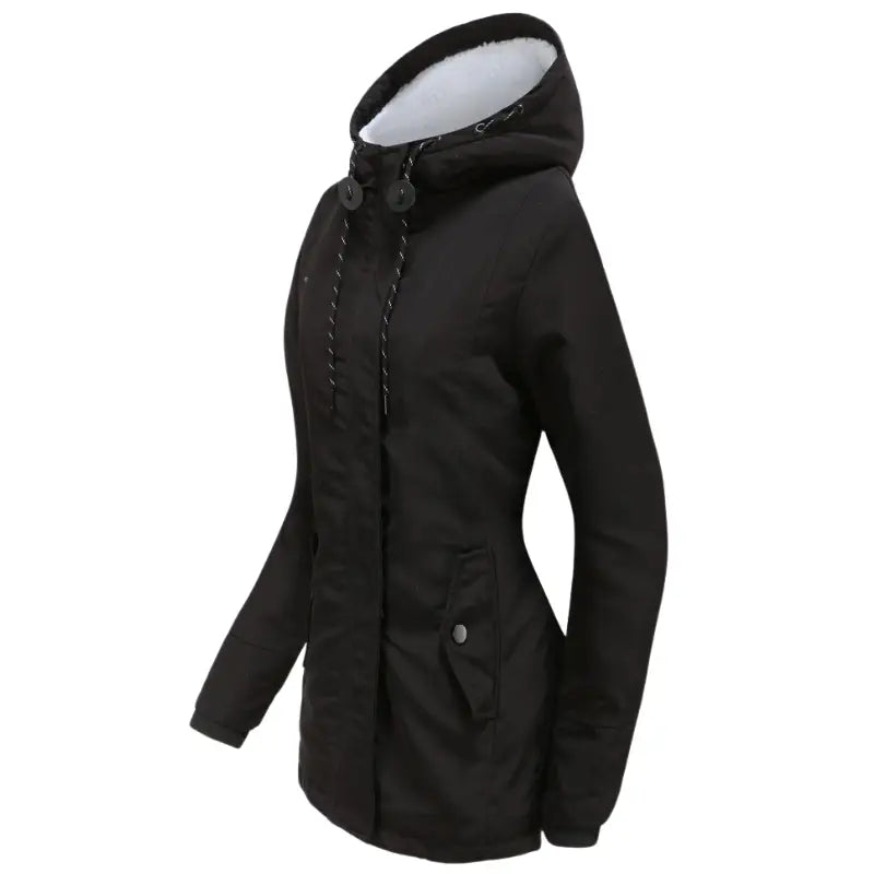 Parka femme militaire avec fourrure