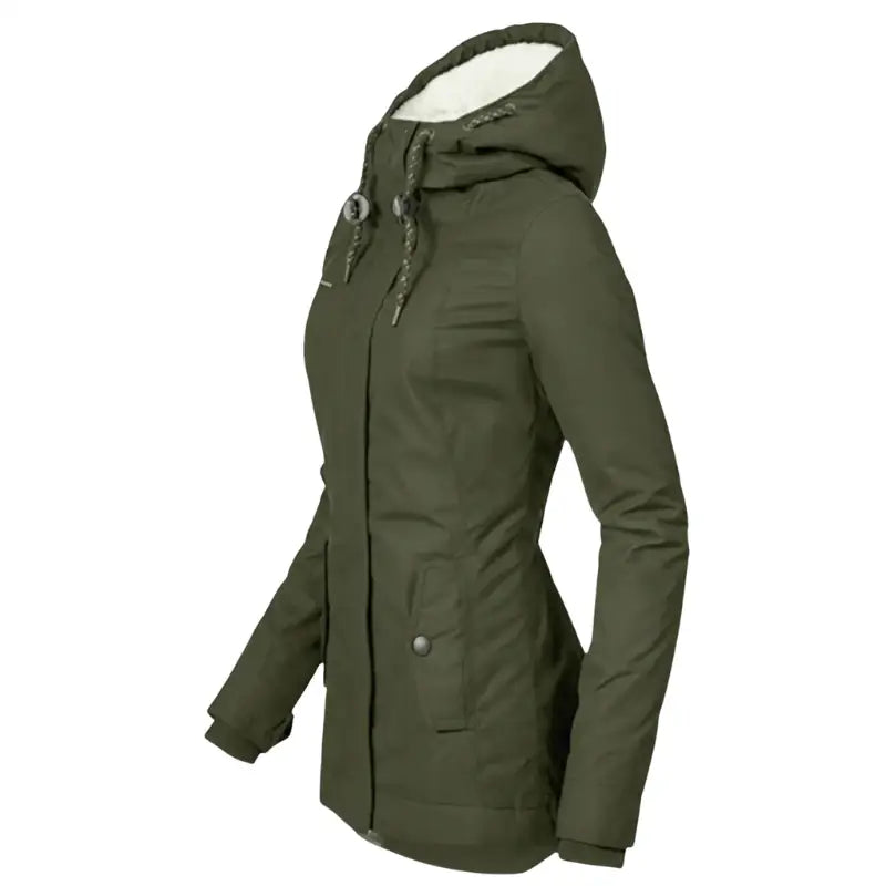 Parka femme militaire avec fourrure
