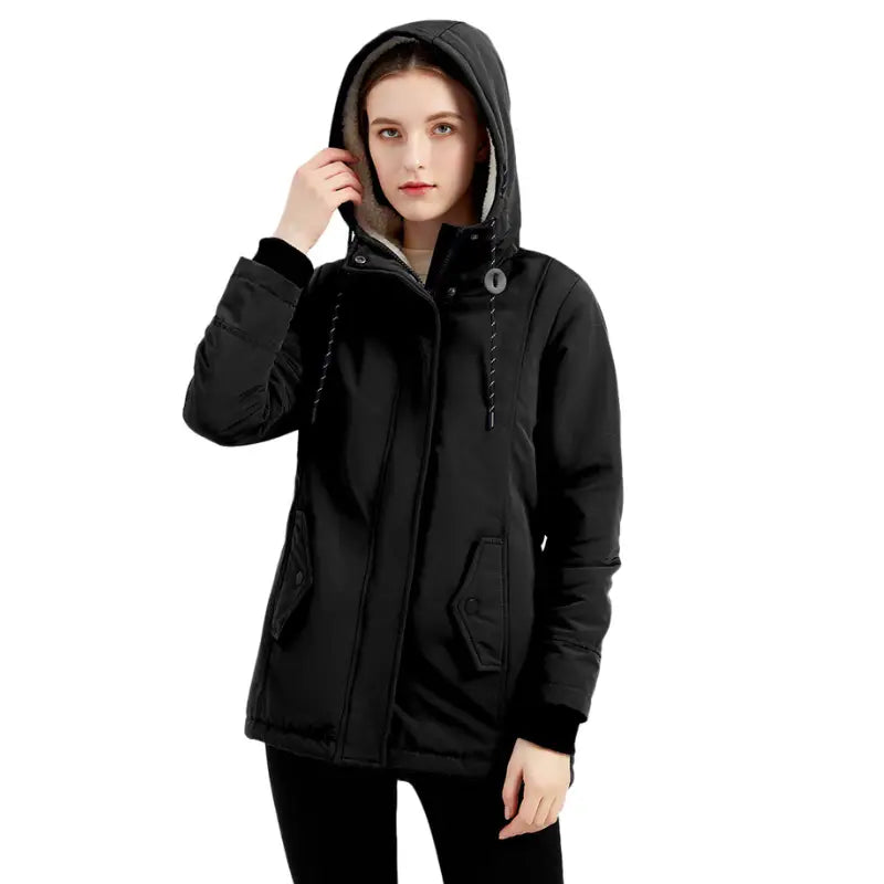 Parka femme militaire avec fourrure