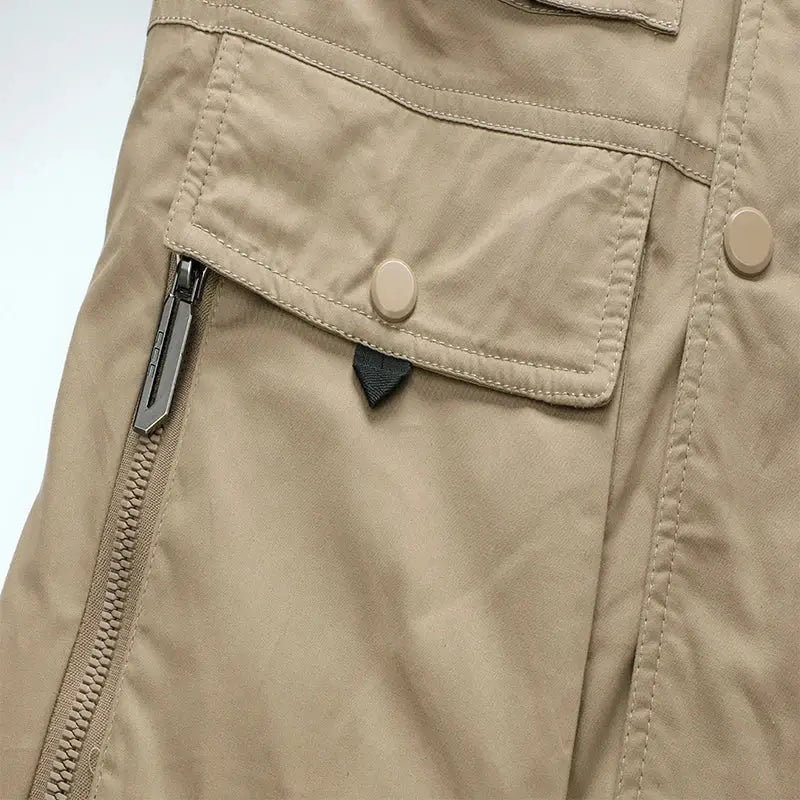 Parka militaire fourrure beige