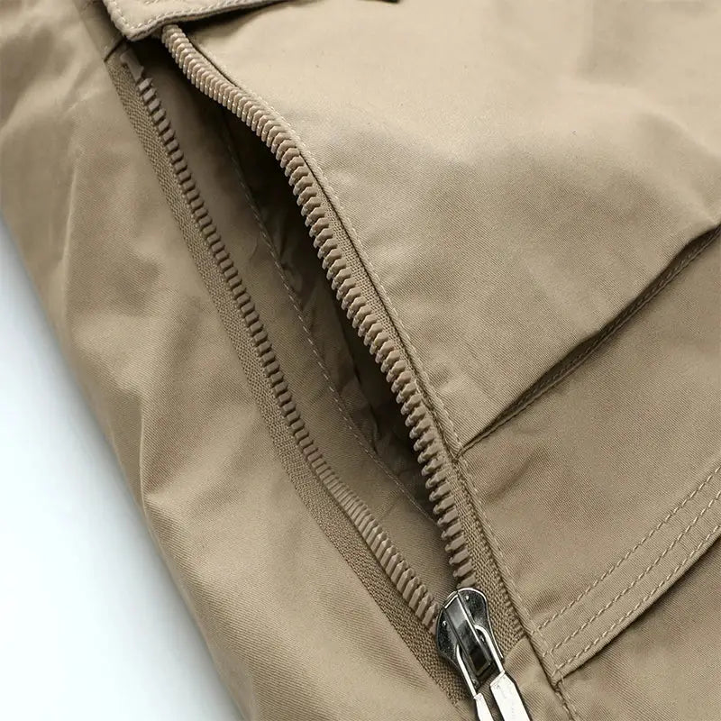 Parka militaire fourrure beige