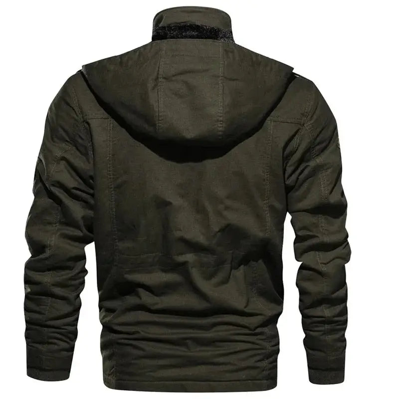 parka militaire poches multiples