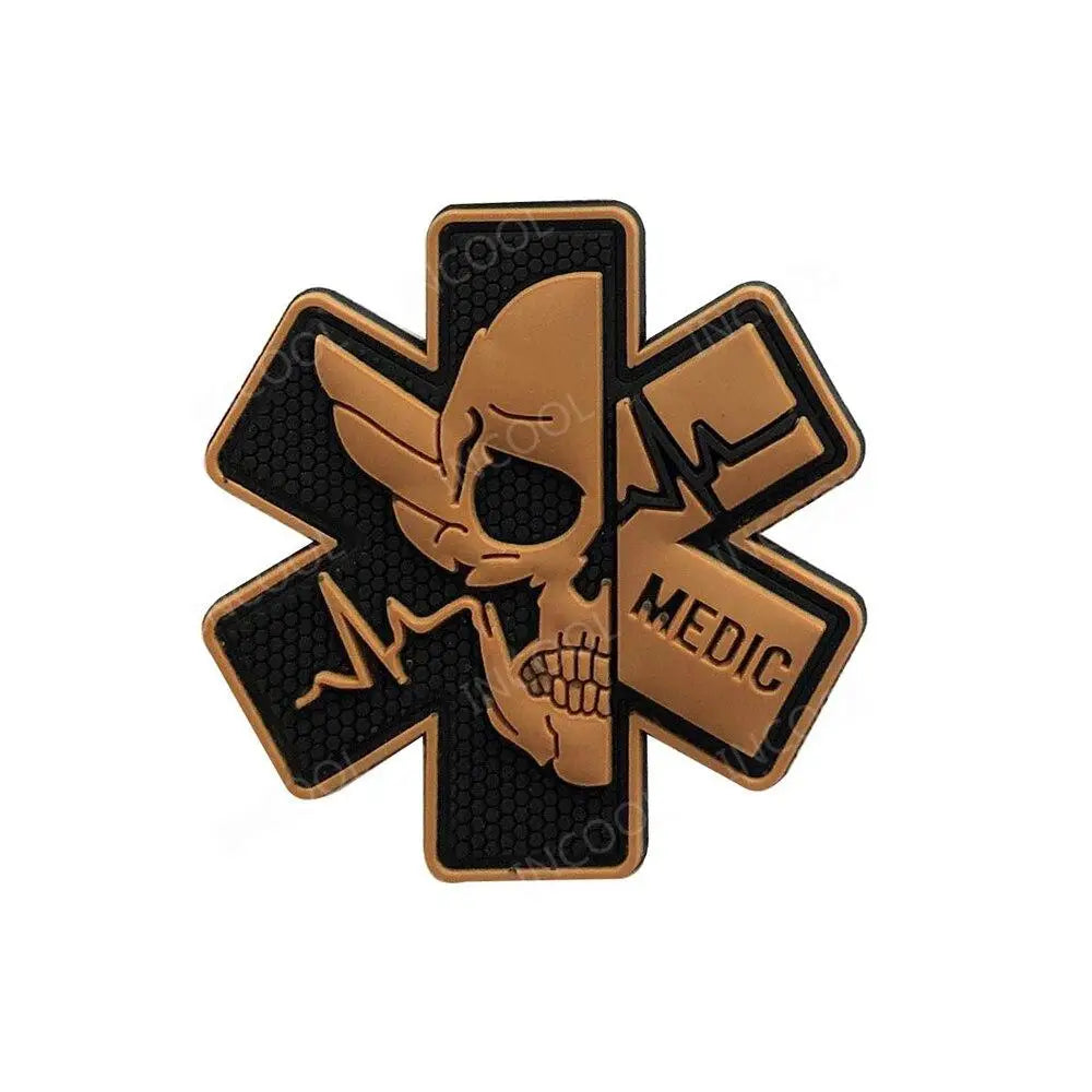 PATCH MILITAIRE - CRANE PARAMÉDICALE EN PVC 3D