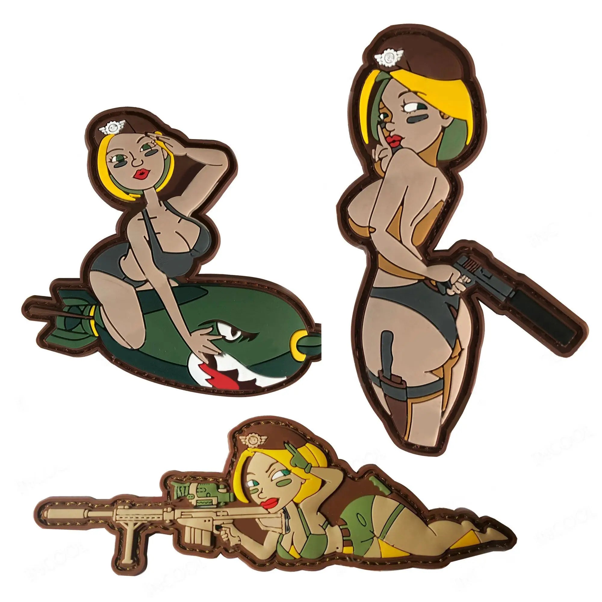 PATCH MILITAIRE - FILLE SEXY