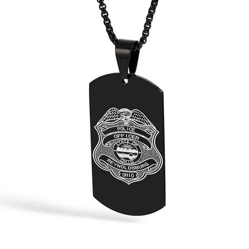 Pendentif plaque militaire