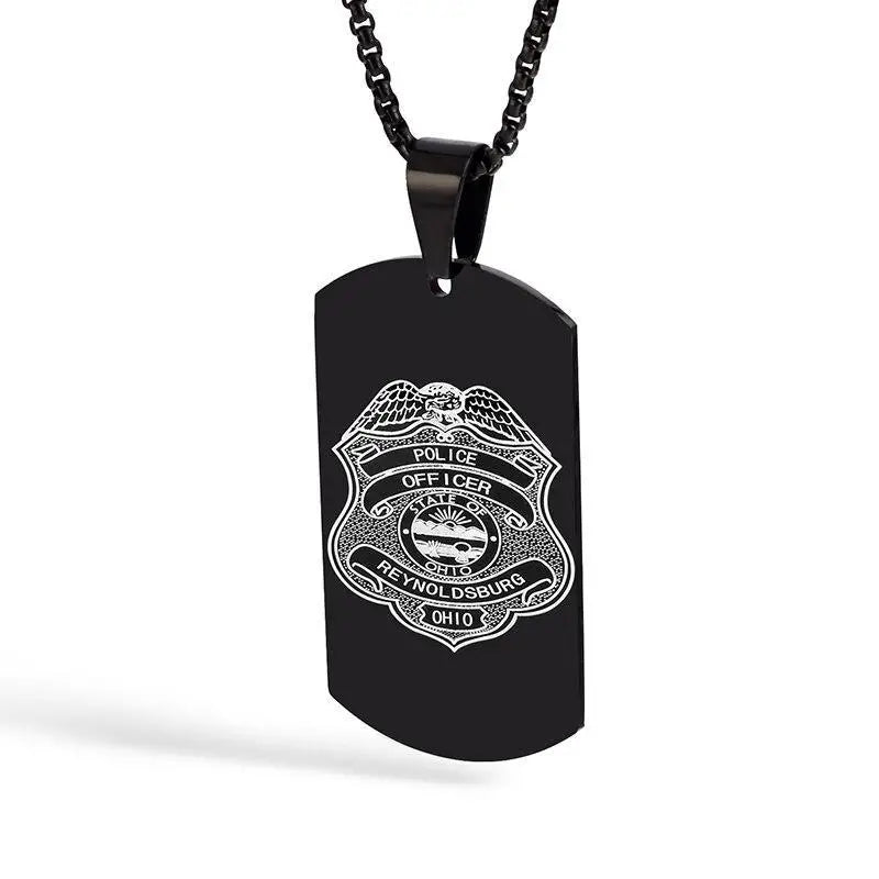 Pendentif plaque militaire