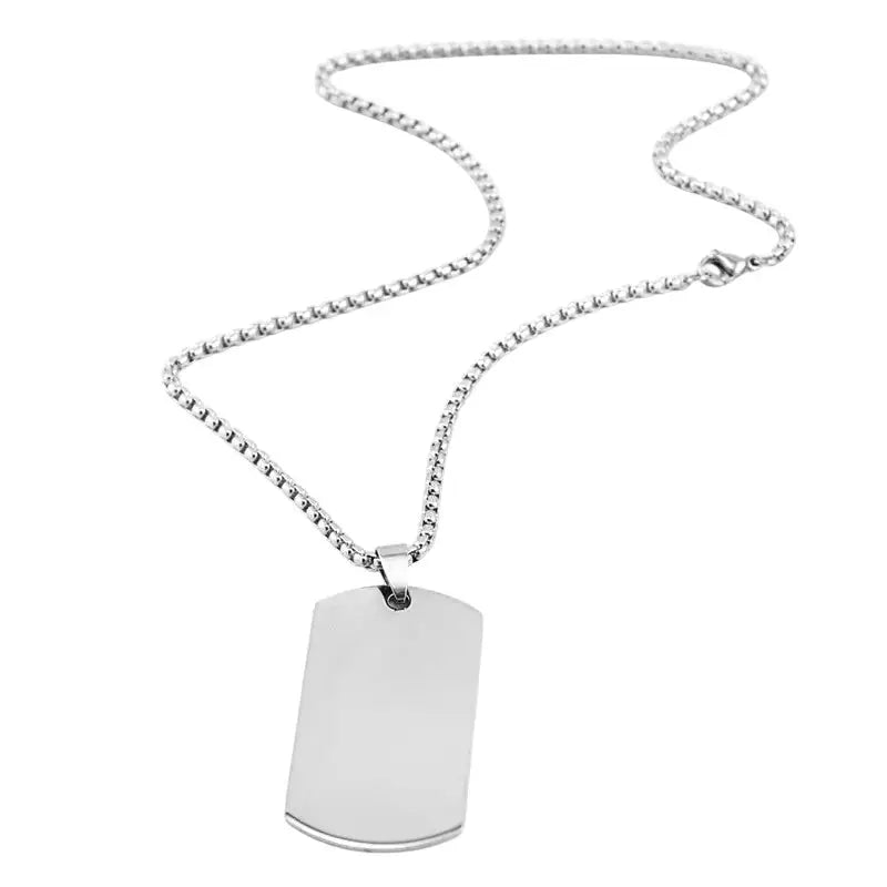 Plaque militaire argent