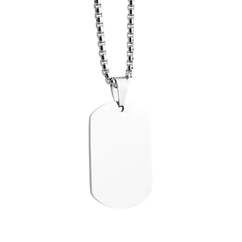 Plaque militaire argent