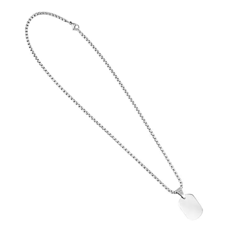 Plaque militaire argent