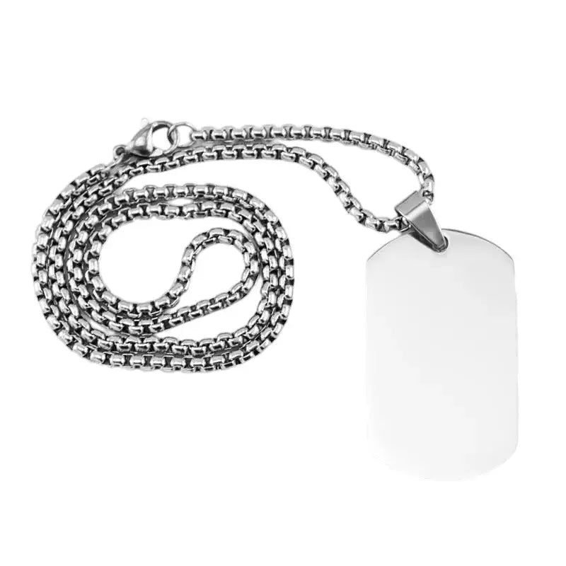 Plaque militaire argent