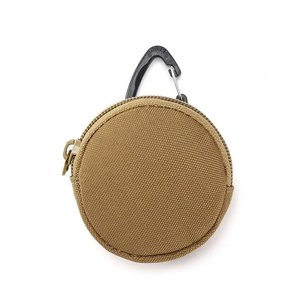 Pochette tactique ronde avec mousqueton