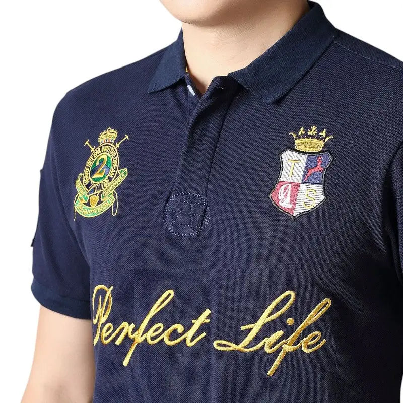 Polo bleu marine police