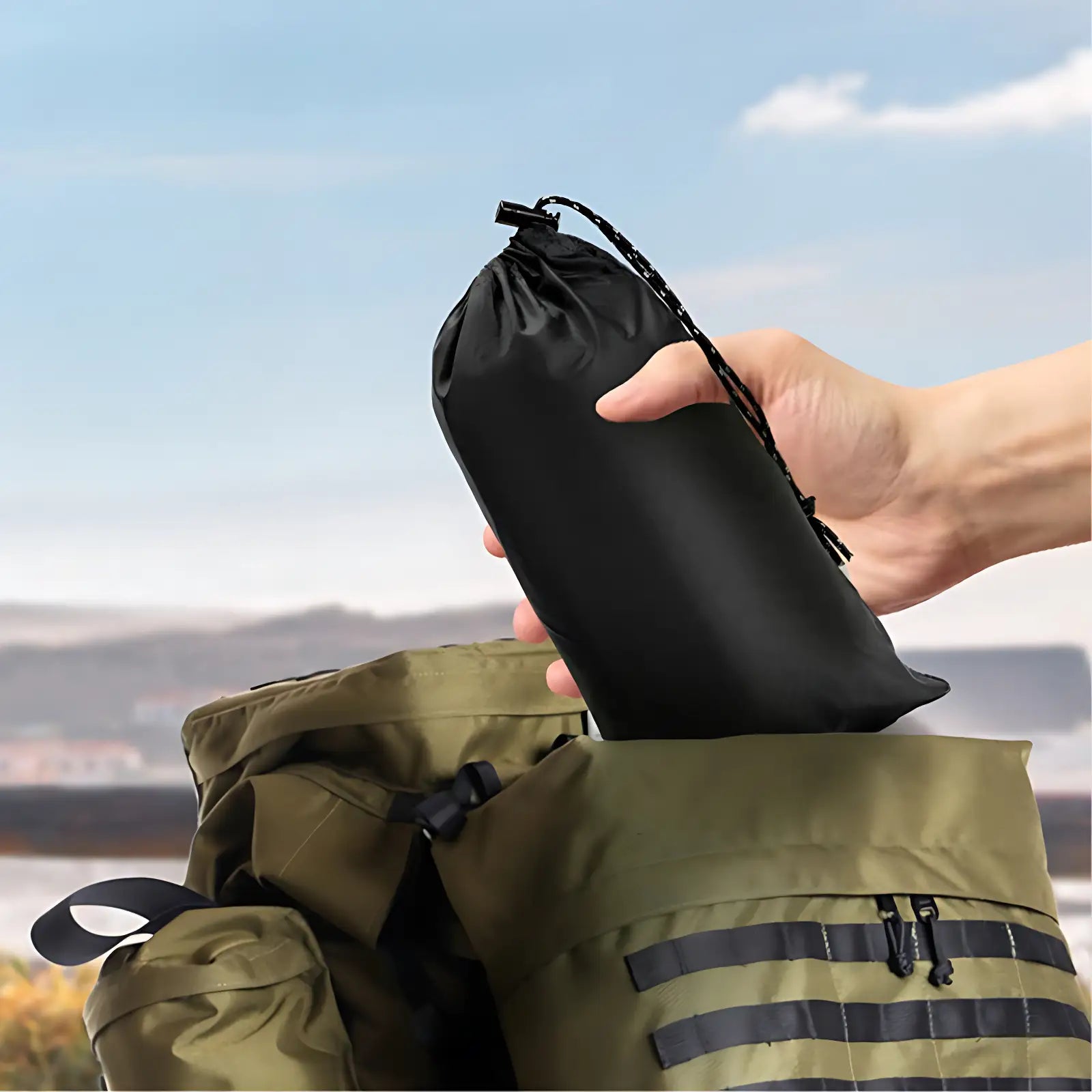 Poncho pluie multifonctionnel