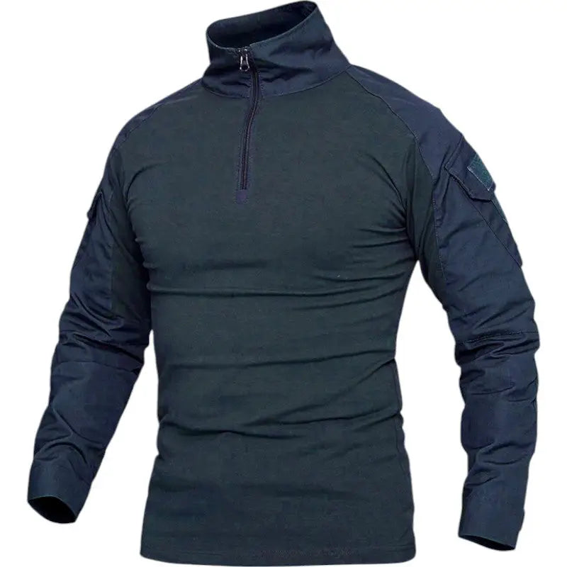 Pull col roulé militaire