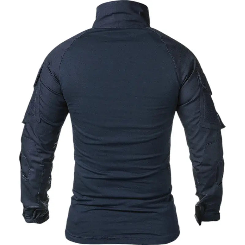 Pull col roulé militaire