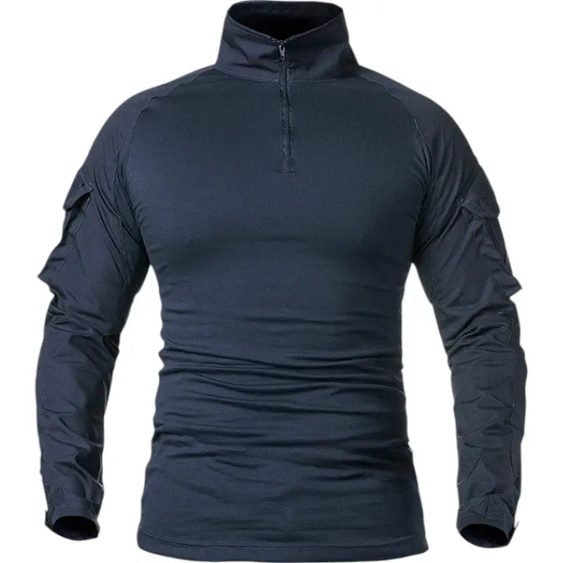 Pull col roulé militaire