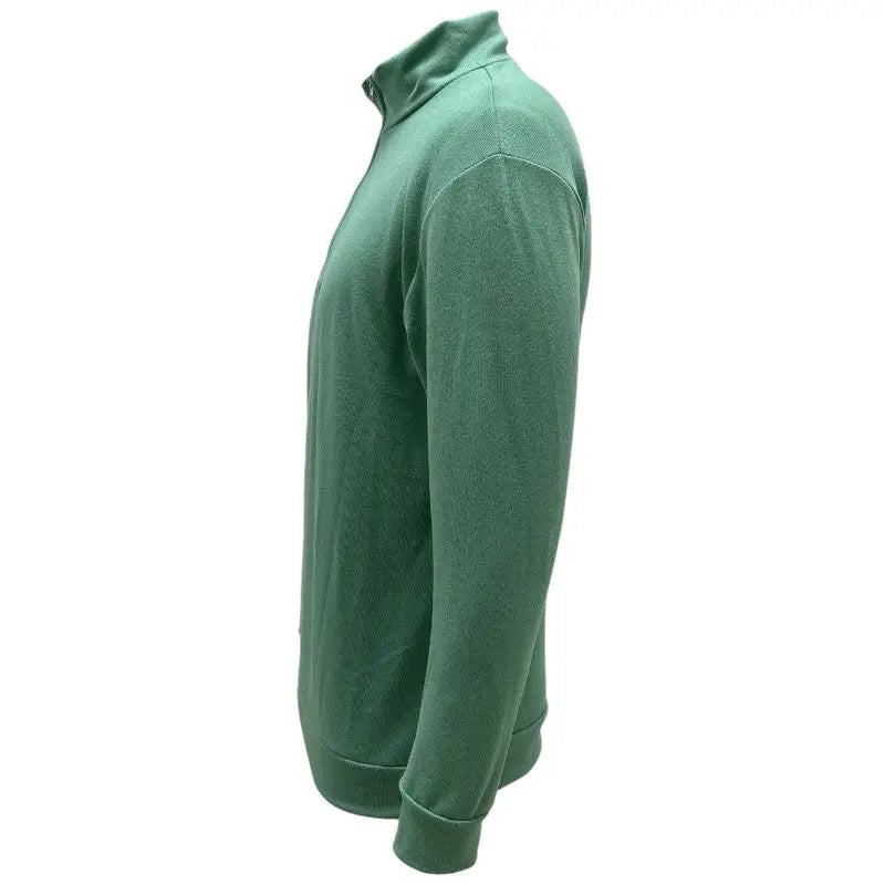 Pull militaire vert col v
