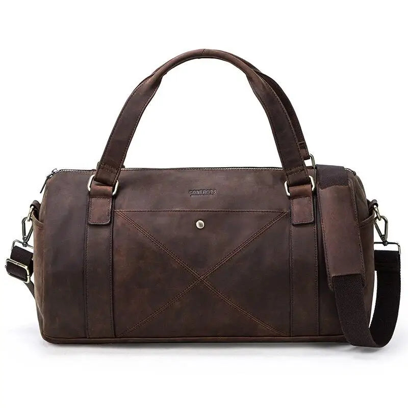 SAC MILITAIRE VINTAGE CUIR DE BUFFLE