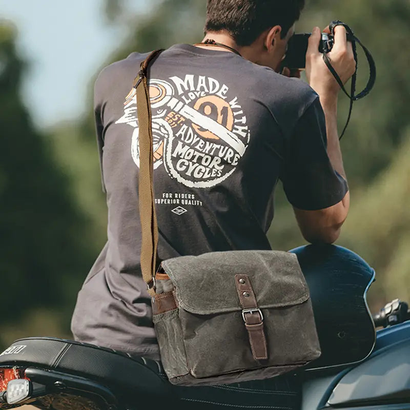 Sacoche militaire bandoulière homme