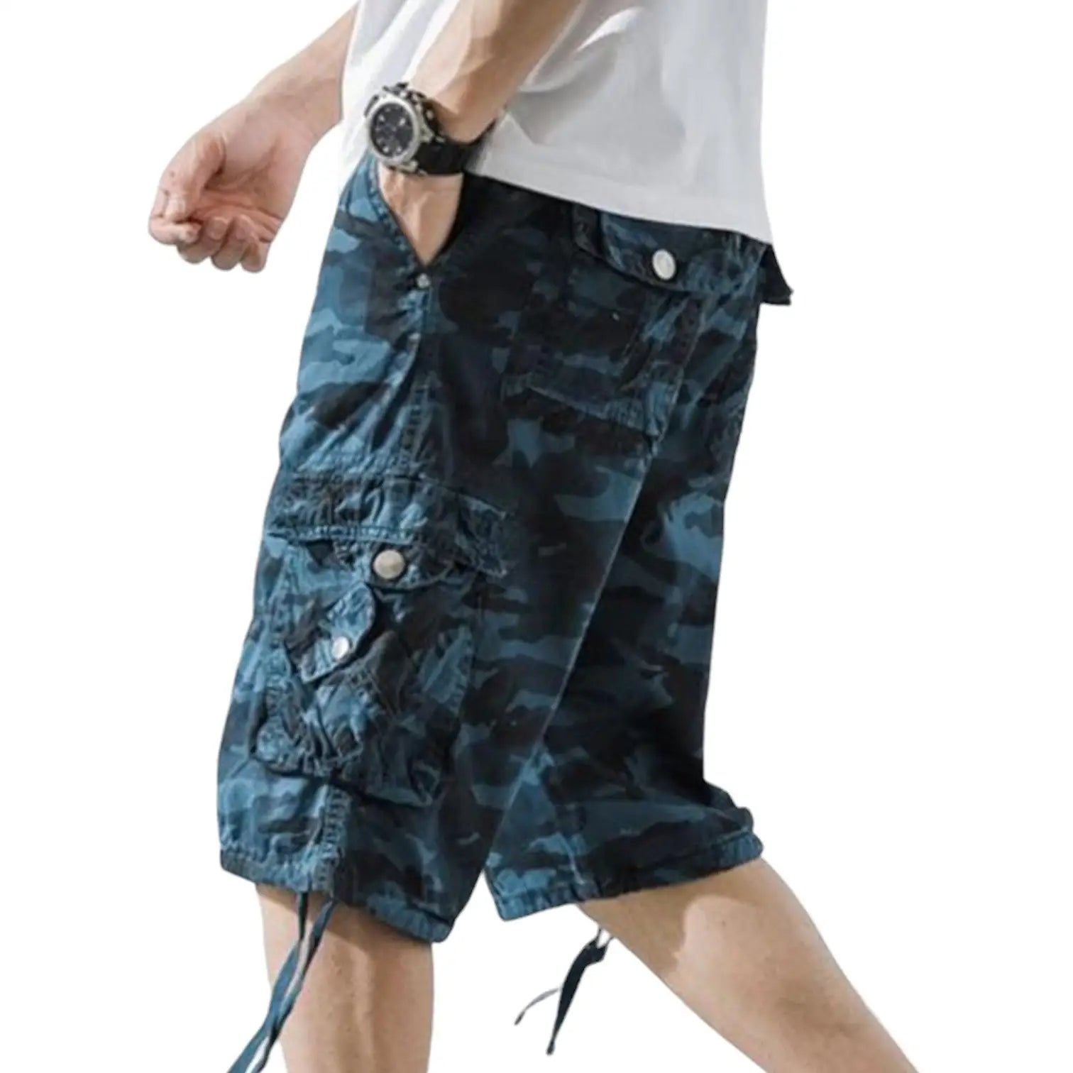 Short camouflage militaire