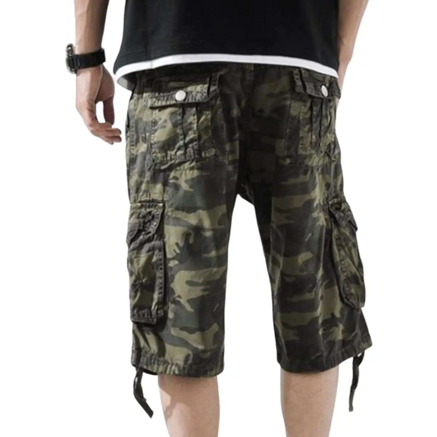 Short camouflage militaire