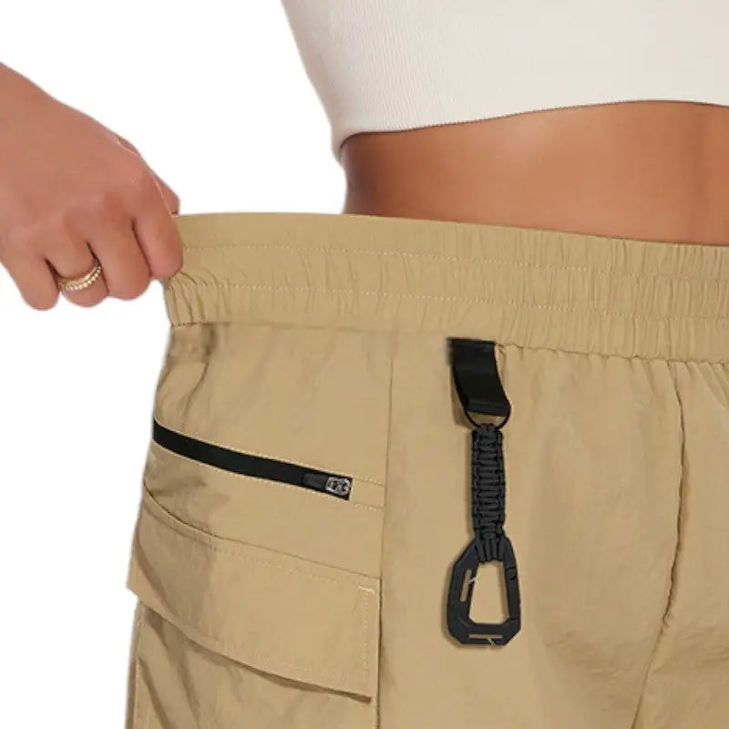 Short femme de randonné beige