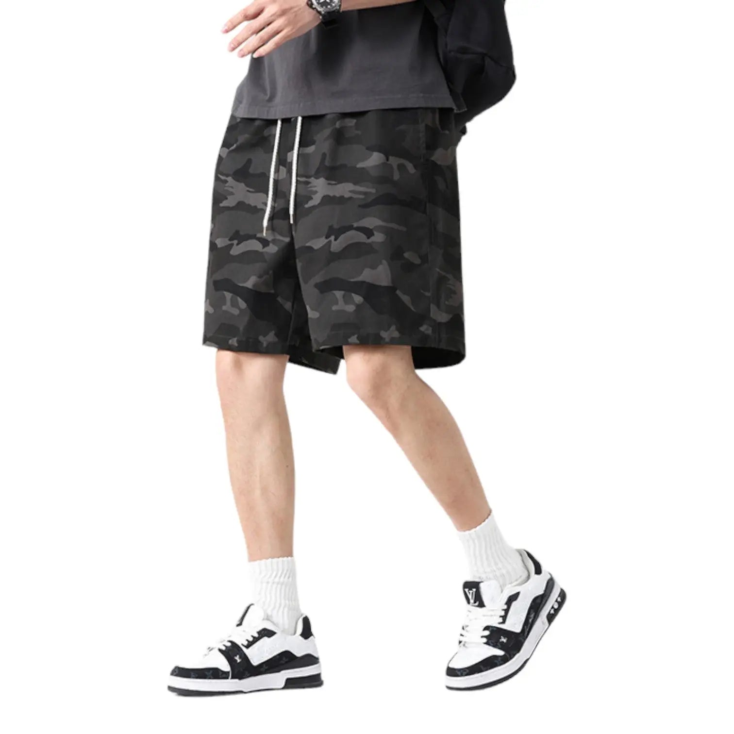 SHORT MILITAIRE EN COTON SOUPLE