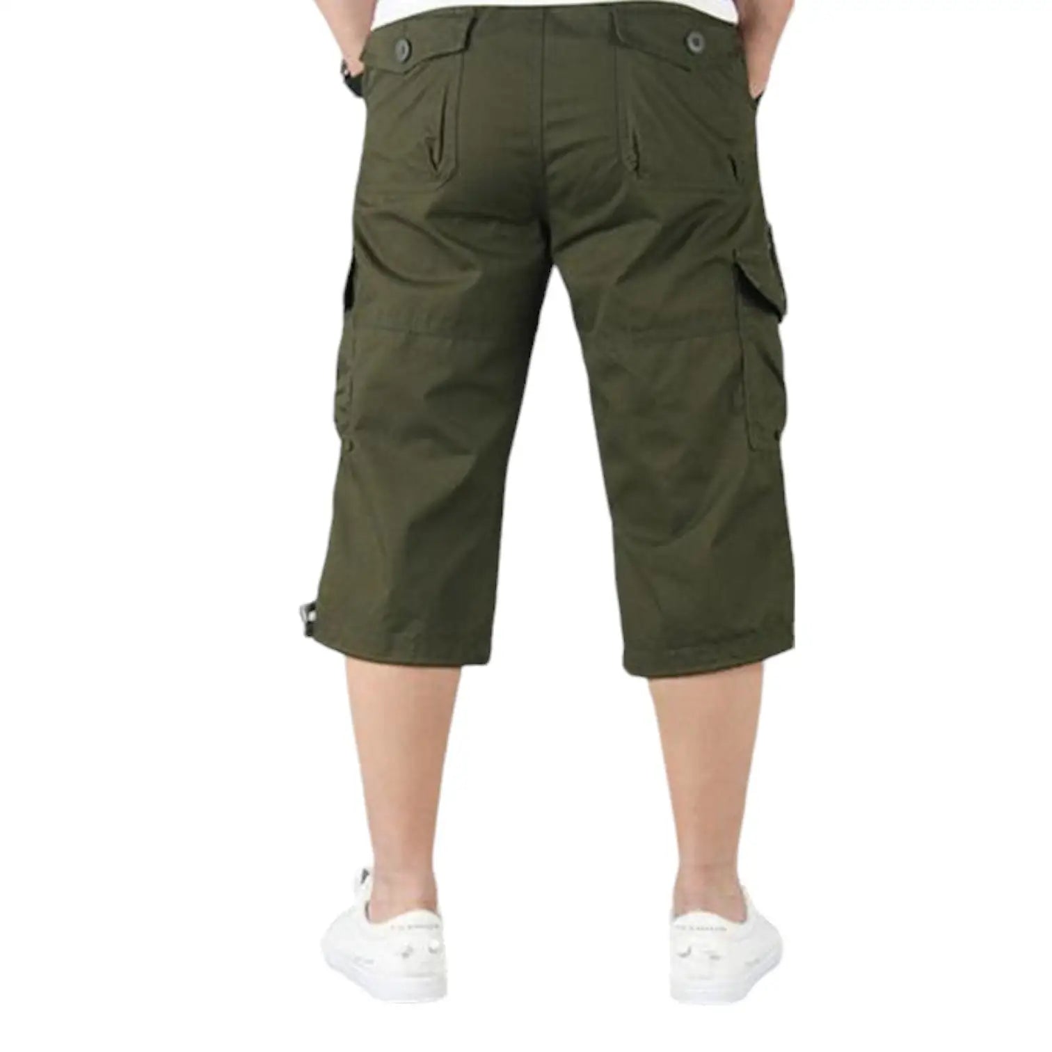 SHORT MILITAIRE LONG EN COTON