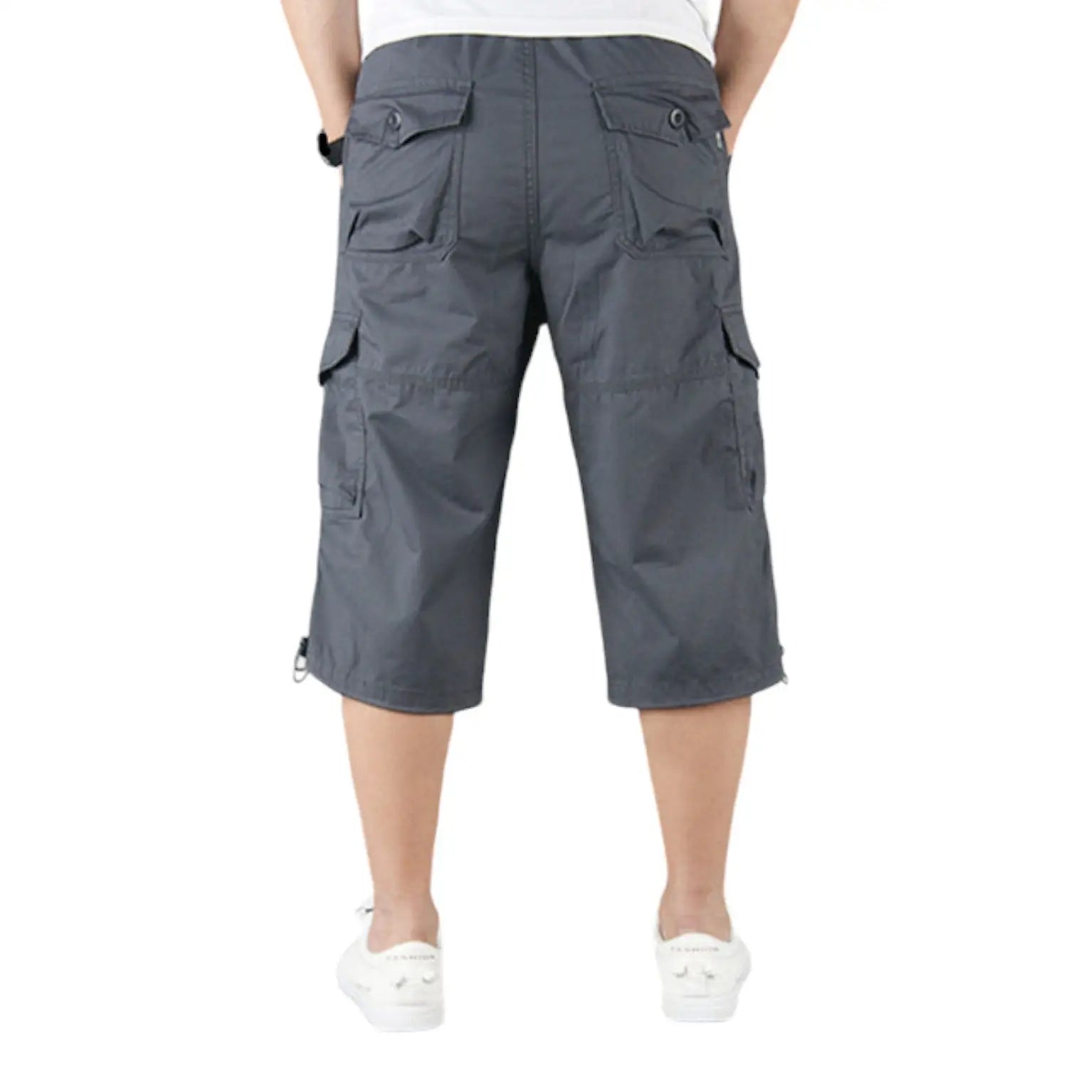 SHORT MILITAIRE LONG EN COTON