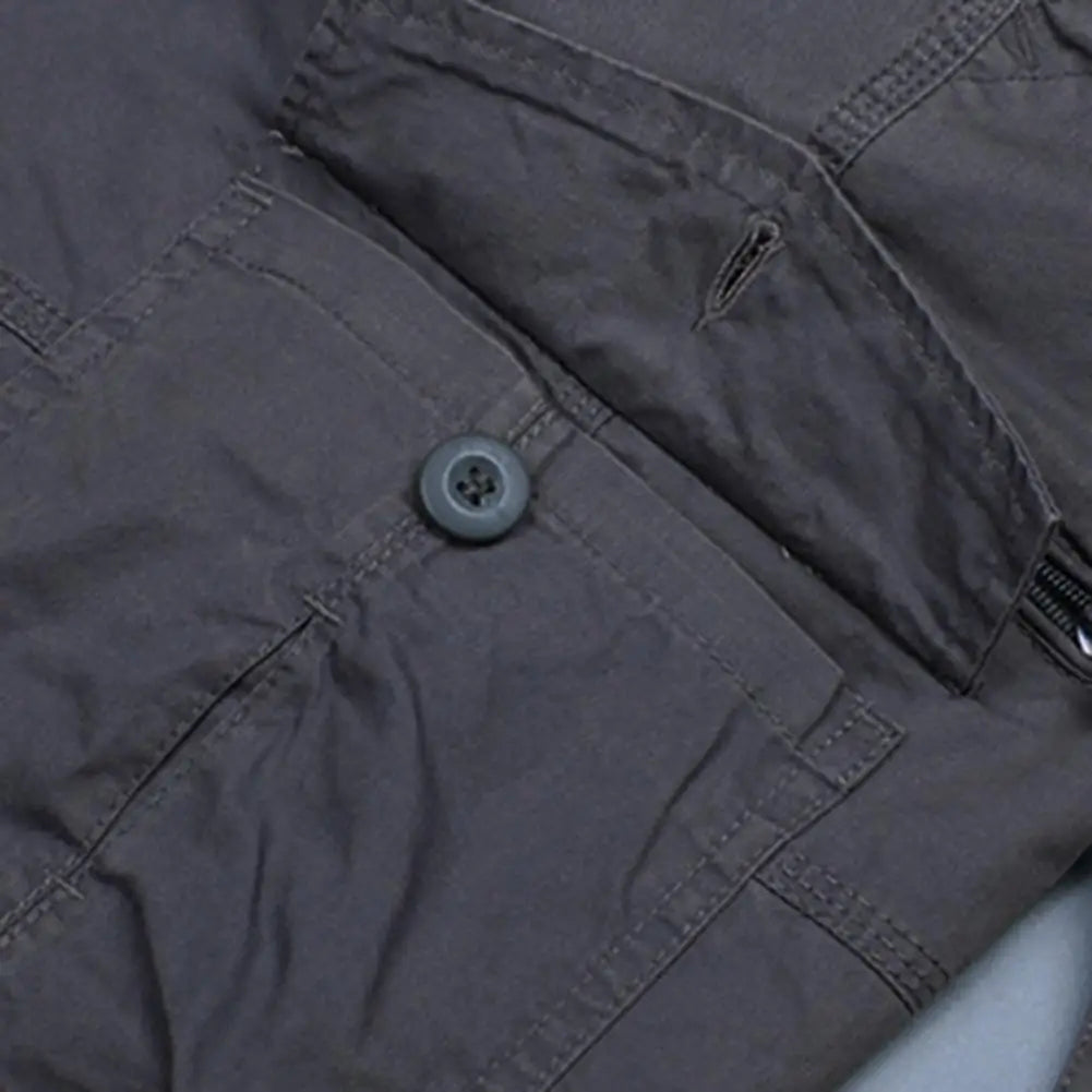 SHORT MILITAIRE LONG EN COTON