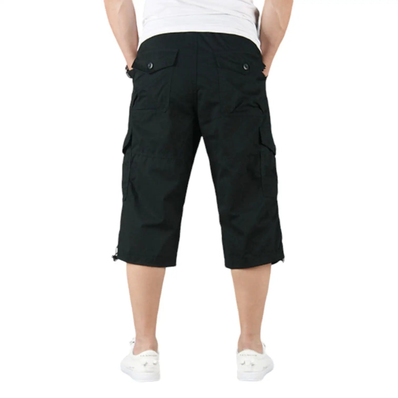 SHORT MILITAIRE LONG EN COTON