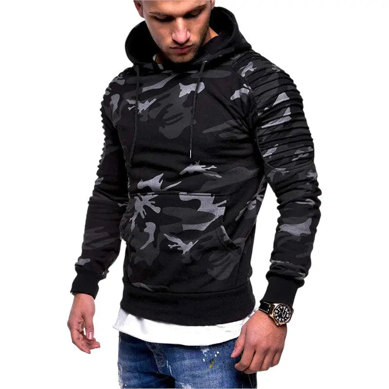 SWEAT MILITAIRE AVEC ÉPAULE RENFORCÉE